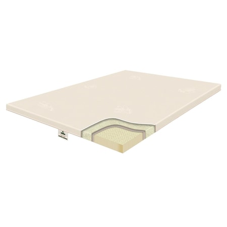 Guest Room 2.5 in. Origins Natural Latex Pillow Topper, Twin Size GU2427885
