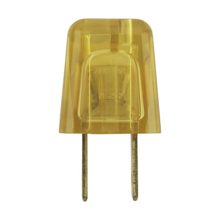 Satco Quick Connect Plug Polarized 18/2 SPT-2 6A-125V Gold Finish 90/2617