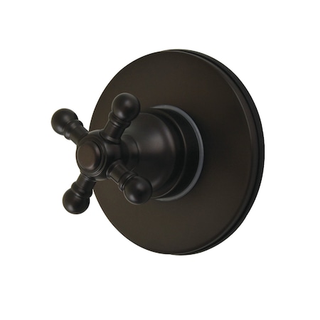 Kingston Brass Single-Handle Six-Way Diverter Valve with Round Trim Kit, Oil Rubbed Bronze KS4035BX