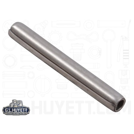 Huyett Coiled Spring Pin, Standard Duty, 420 Stainless Steel, 0.078 in Dia x 0.625 in Length SPCSP-078-0625