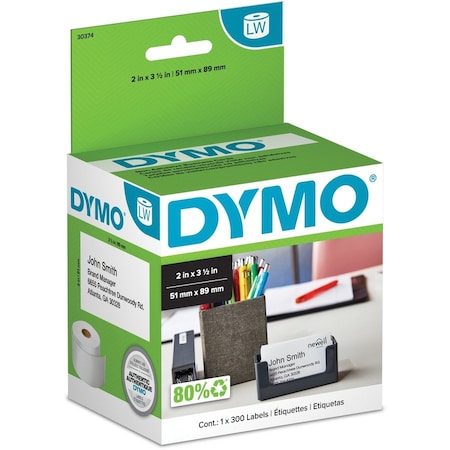 Dymo Non-Adhesive Business Cards, Pk300 30374