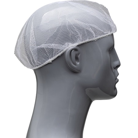 Pip Nylon Hair Net, White, Size 28, PK100 UC-28-1000