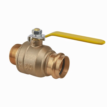 Everflow PressxMIP Adapter Ball Valve, Brass 1" 320M001-NL