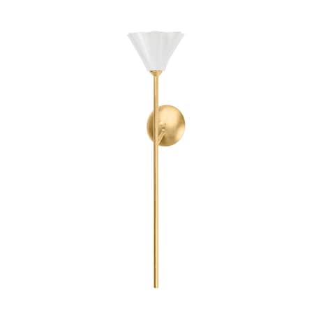 Corbett Lighting Julieta 1 Light Wall Sconce 6 In. Vintage Gold Leaf 451-26-VGL