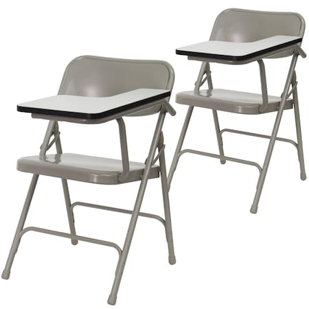 Flash Furniture Premium Steel Folding Chair with Left Handed Tablet Arm, PK2 2-HF-309AST-LFT-GG