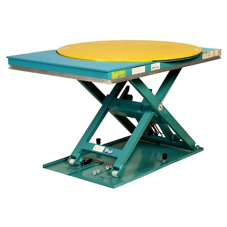 Ballymore Guardian Lift N Spin Scissor Table Foot Cntrl 40X55 2K Capacity 115V, 1 Phase BM-GLS-2K-35R-4055-F-1P-115V