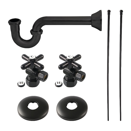 Kingston Brass Plumbing Supply Kit Combo, Matte Black KPK300