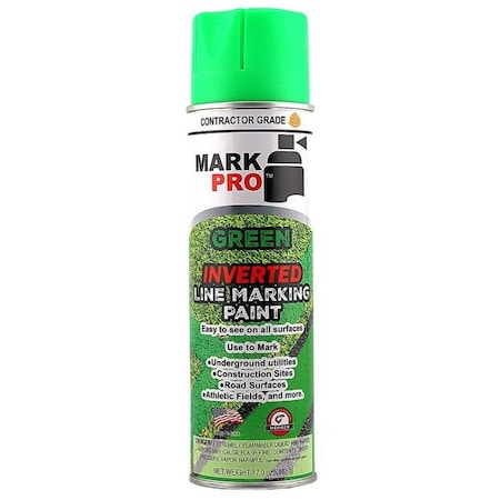 Mark Pro Inverted Marking Paint, Green, 84 Cases of 12 Cans, 1008 Total, 1008PK 804465