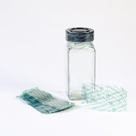 Elevate Packaging 82 x 30mm, 2mil Compostable Shrink Bands, 250PK E00004