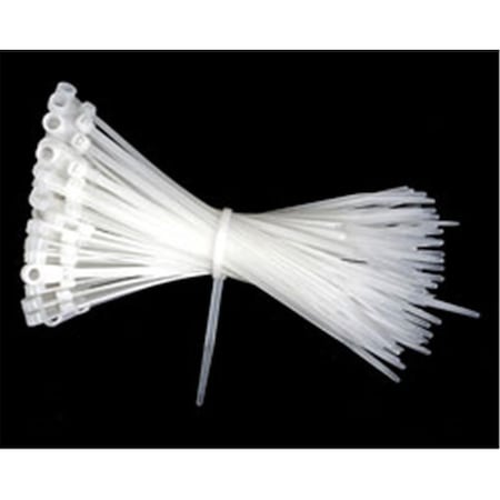 Ezgeneration Cable Tie, 6 in L, 1.57 in Max Bundle Dia., Natural, Nylon 6/6, 39 lb Strength, 100 PK EZ535576