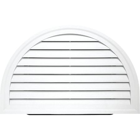 Ply Gem 34 x 22 Half Round White Gable Attic Vent HRDGV AW