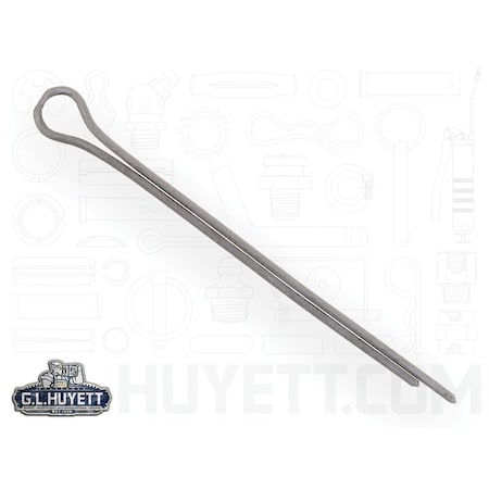 Huyett Cotter Pin, Carbon Steel, 0.047 in Dia x 1.000 in Effective Length CPP-046-1000