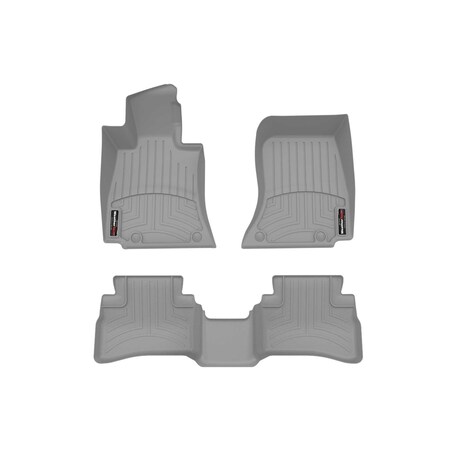 Weathertech Grey, Front and Rear Floorliners 461878-1-2