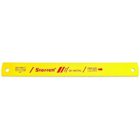 Starrett PowerHacksawBlade, L:14", W:1.625", TPI:6 BS1406-7