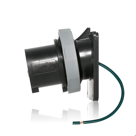 Leviton Pin & Sleeve Inlet, 30 A, 600V AC, Three Phase, 3 Pole, Screw Terminals Wire Connection Type Black 430B5WLEV