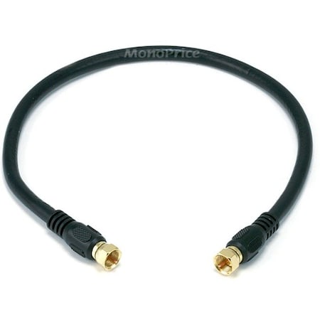 Monoprice Rg6 Coaxcable W F Type 1.5 ft., Black 5359