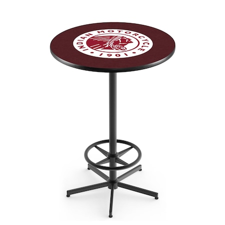 Holland Bar Stool Co 42" Black Indian Motorcycle Pub Table L216B4236Indn-HD