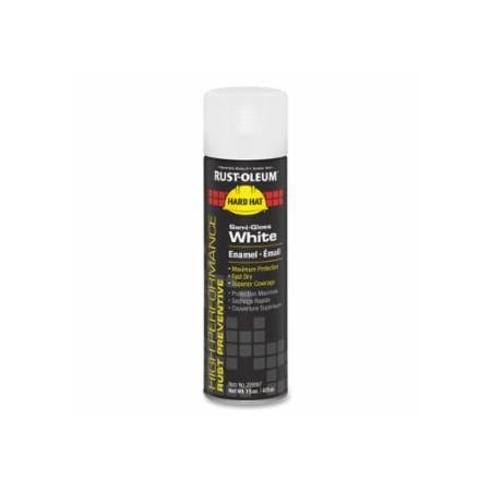 Rust-Oleum High Performance V2100 System Enamel Aerosol, 15 oz, White, Semi-Gloss Pant, 6PK 647-209567