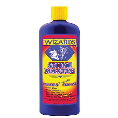 Wizards Products SHINE MASTER Polish and Breathable Sealant, 16 oz Bottle, Off-White 11033