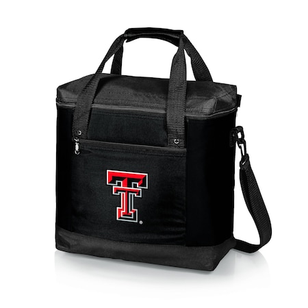 Picnic Time Family Of Brands NCAA Texas Tech Red Raiders Montero Tote Cooler Bag - Soft Cooler Bag - Picnic Tote, Black 604-00-179-574-0