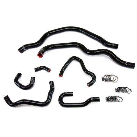 Hps Performance High Temp Reinforced Silicone Radiator and Heater Coolant Hose Kit, Black,  57-1489-BLK