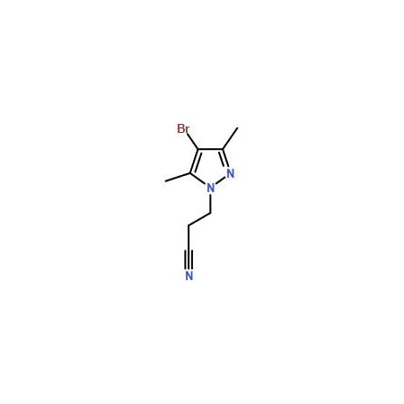 Ak Scientific 3-(4-Bromo-3, 5-dimethyl-1H-pyrazol-1-yl)-propanenitrile (250mg), CAS 90006-21-6 2636AF-250mg