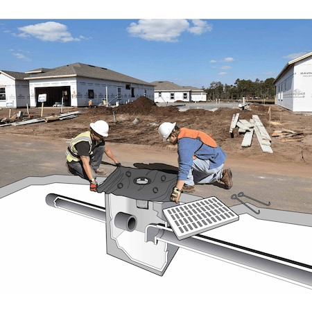 Ultratech Storm Drain Filter, Black, 3 in H, PK10 8936