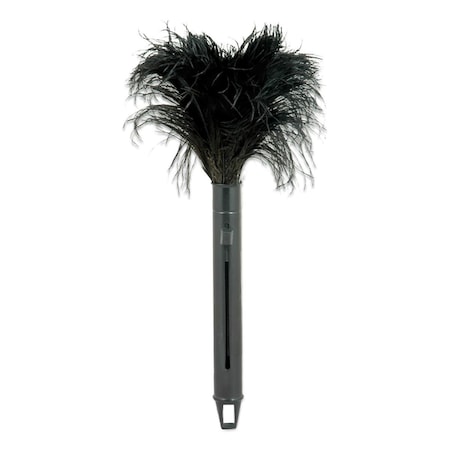Cromo DOF-RET14-UNS91 9 to 14 in. Pop Top Feather Duster Ostrich, Black CR3204993