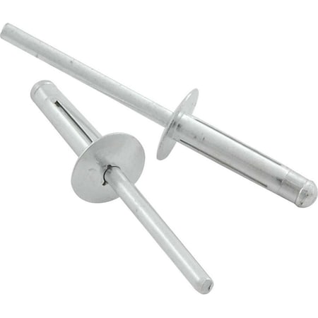 Allstar Performance Medium Head Flange Type Aluminum Mandrel Rivet, Silver, 250PK ALL18183