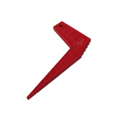 Bojo Tools Plastic Metric 90-Degree Gap Gauge Tool (Red) GTR90-M-PMMA-R