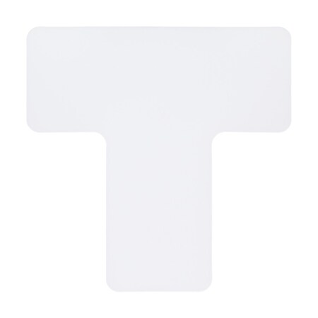 Brady ToughStripe Max Floor Marking Divider T-Shape 2 in W x 5 in H White, 20PK 177107