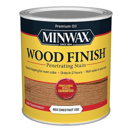 Minwax Wood Stain, 1 qt, Red Chestnut 700464444