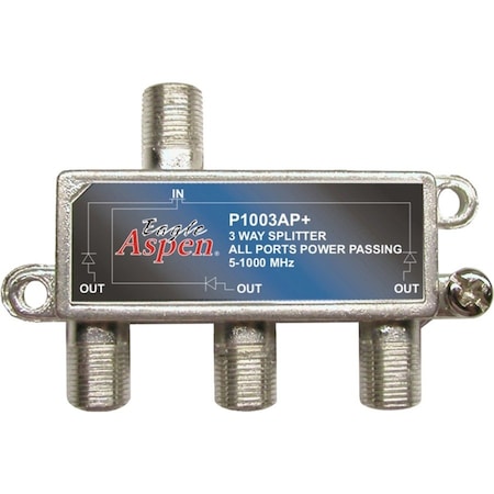 Eagle Aspen All-Port Power Passing 3-Way 1000MHz Splitter 500303