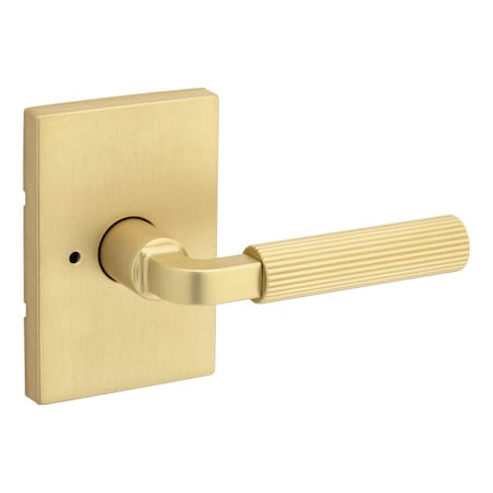 Kwikset Residential Door Levers Privacy Reversible Satin Brass 730MALRCT-4