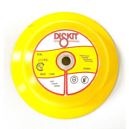 Diskit Diskit Abrasive Sanding Pad 07052: Firm, 7", PSA, 0 Hole, Flex Profile MADE IN USA 07052