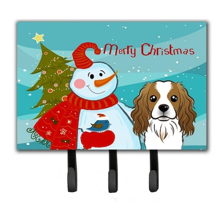 Carolines Treasures Snowman With Cavalier Spaniel Leash and Key Holder BB1844TH68