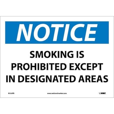 Nmc Notice Smoking Is Prohibited Sign, N155PB N155PB