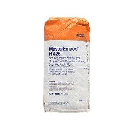 Sika SikaEmaco 425 Repair Mortar w/Integral Corrosion Inhibitor for Vertical and Overhead 43LB Bag 812145