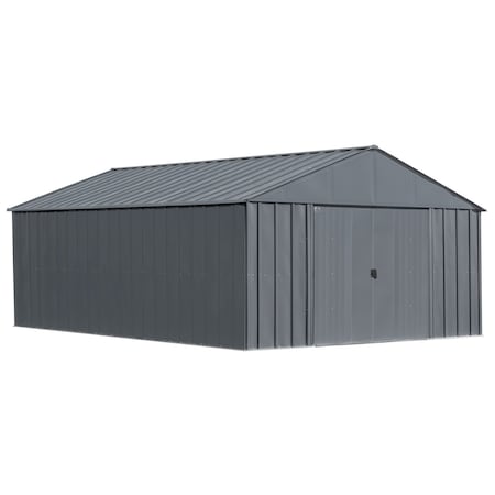 Arrow Classic 12 x 17 x 8 ft Charcoal Steel Storage Shed CLG1217CC