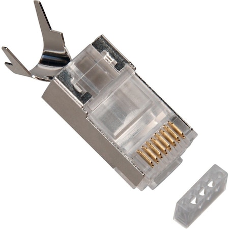 Platinum Tools RJ45 CAT6A 10 GIG SHIELDED CONNECTOR, W/LINER. 50/BAG. 106192