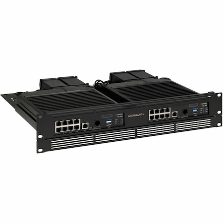 Rackmount .IT Rackmount Kit - For Firewall - 1.3U/2U Rack Height - Rack-mountable - Jet Black RM-PA-T10