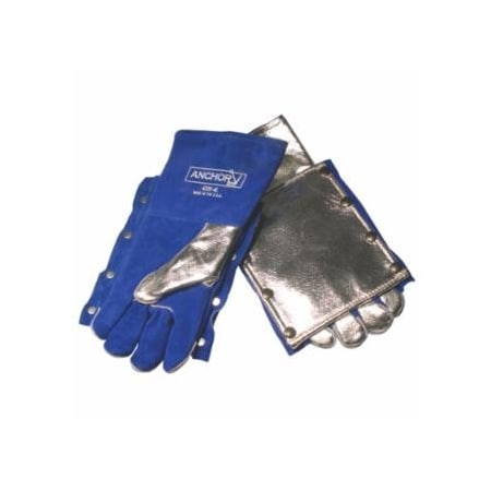 Best Welds Welding Gloves, Split Cowhide, Full Sock Lining, Large, Blue, Glove w/Back Pad 902-4200AL