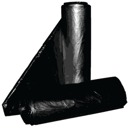 Aluf Plastics Royal Crown Top Liner, 40 x 46 in, 45 gal Capacity, Metalocene Blend, Black RCT-45X