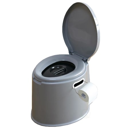 Fiesta 14 x 17 x 16 in. Portable Travel Toilet for Camping & Hiking, Grey FI2641722