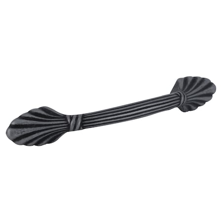 Brixwell Natural Elegance Curved Cabinet Pull Handle 3 in Center To Center Wrought Iron BXB3331WI