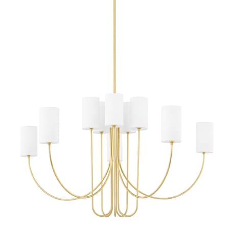 Hudson Valley Lighting Harlem 10 Light Chandelier 48.25 In. Aged Brass 6848-AGB