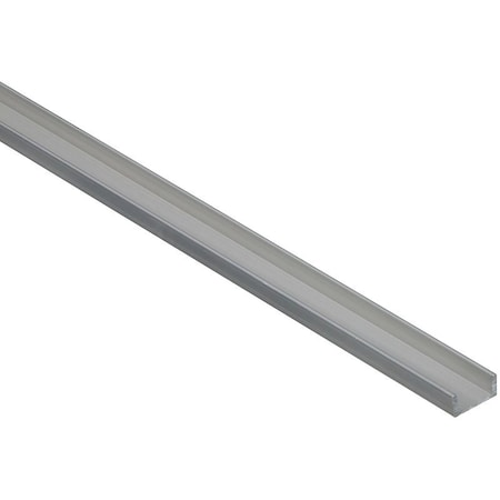 National Hardware 4208BC Series U-Channel, 72 in L, 1/16 in Thick, Aluminum, Mill N247-668