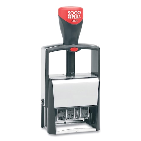 Cosco 2000Plus Classic Line Message Dater, Self-Inking, 12 Phrases, 5 Years, 1.75 x 0.25, Black 011227/010173