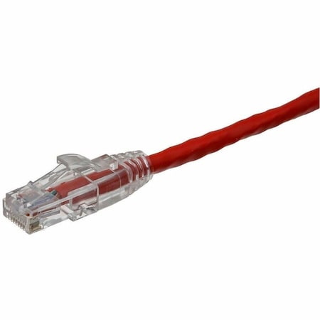 Axiom 5FT CAT6 550MHZ STP SHIELDED CLEAR SNAGLESS BOOT PATCH CABLE RED - TAA C AXG98439