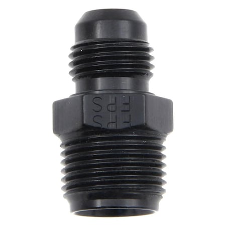 Fragola 491956-BL -6 AN x 0.62-18.375 in. Tube Inverted Flare Male Adapter Fitting - Black Anodize FRG491956-BL